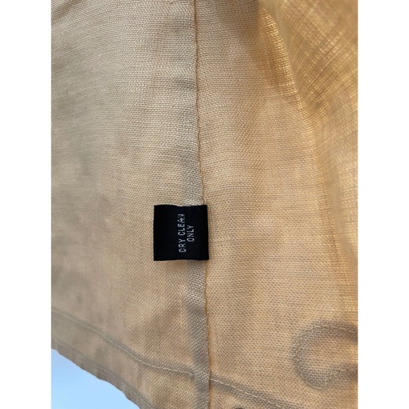 Linda Allard Ellen Tracy Tan Embroidered Studded Open Front Jacket Petite 4 - Picture 6 of 10